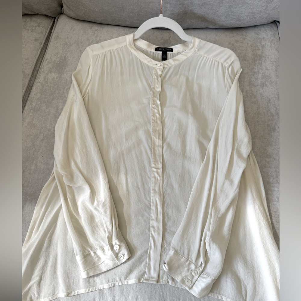 Elegant Silk Eileen Fisher Top